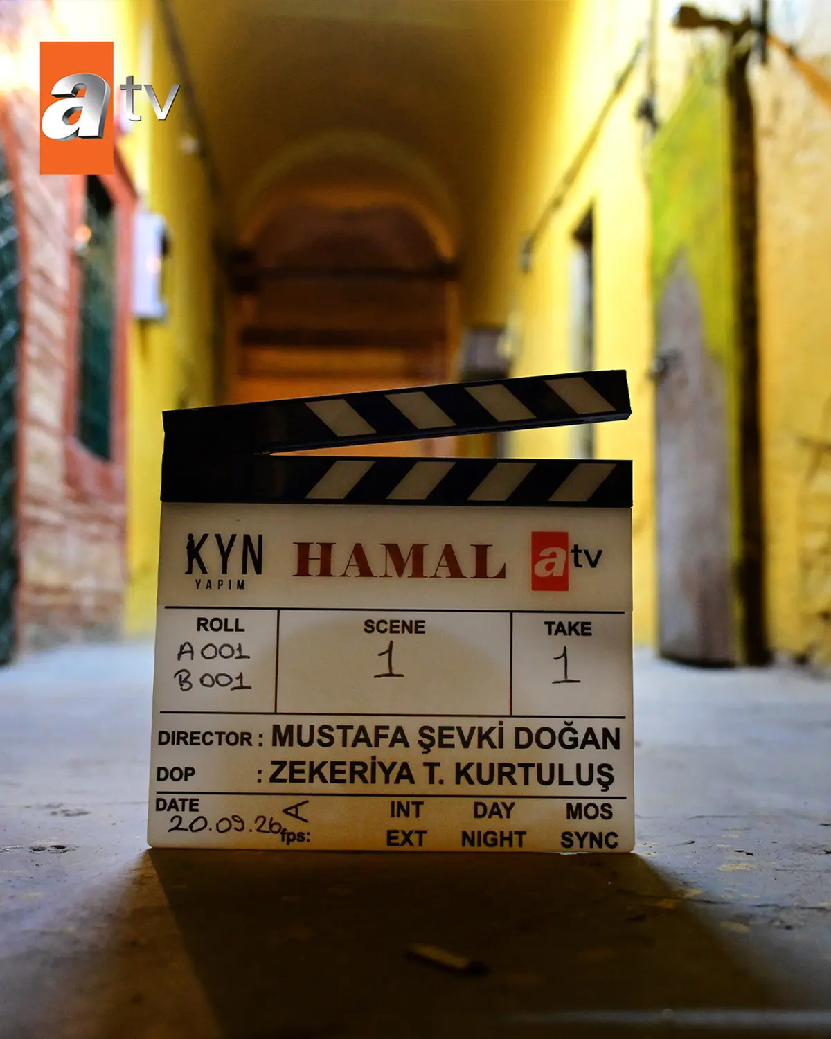 Çekimlerin başladığı güne ait ATV galerisinden bir kamera arkası fotoğrafı.